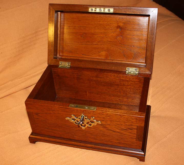 antique timber jewellery box